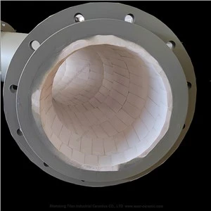 Elbows Píob Línáilte Ceirmeacha Caith-Resistant